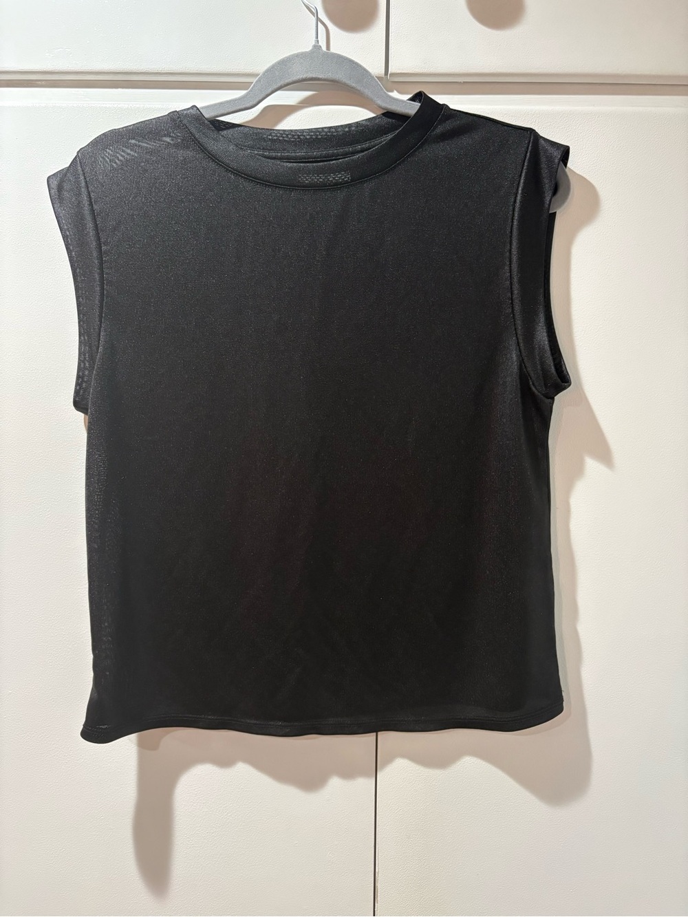 Anthropologie Porridge Essential Black Sleeveless Crewneck Tank Top S
